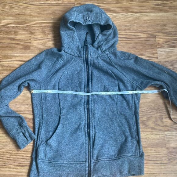 Lululemon scuba full zip hoodie Heather Gray Size 12 Sweatshirt - Picture 8 of 15